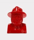 Jimmy D Lanza's "La Luisa", solid red handmade flowerpot loopo milano design F