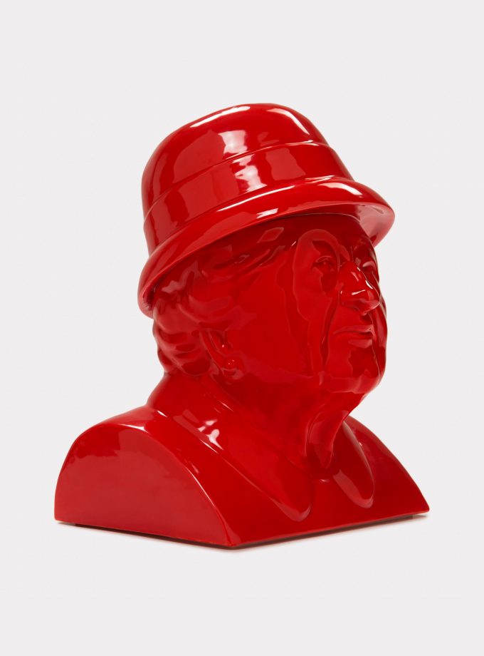 "La Gisella" rosso, vaso da fiori realizzato a mano e in tinta unita