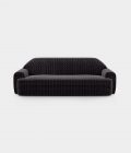 "Dancers and Umbrellas" three seater velvet sofa loopo milan design F