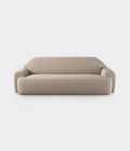 "Minimal" three seater cream bouclé sofa loopo milan design F