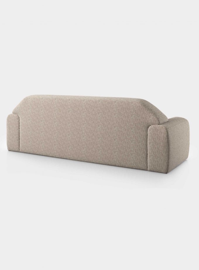 "Minimal" three seater cream bouclé sofa