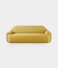 "Minimal" three seater yellow bouclé sofa loopo milan design F