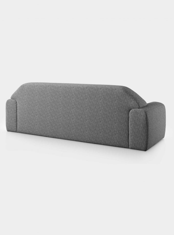 "Minimal" three seater grey bouclé sofa