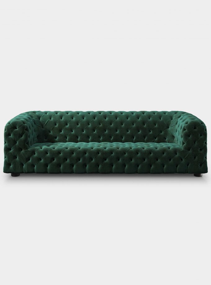 divano dubai capitonne velluto verde loopo milan design F