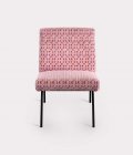 Armchair with "Mouths and flowers" pattern loopo milan design F