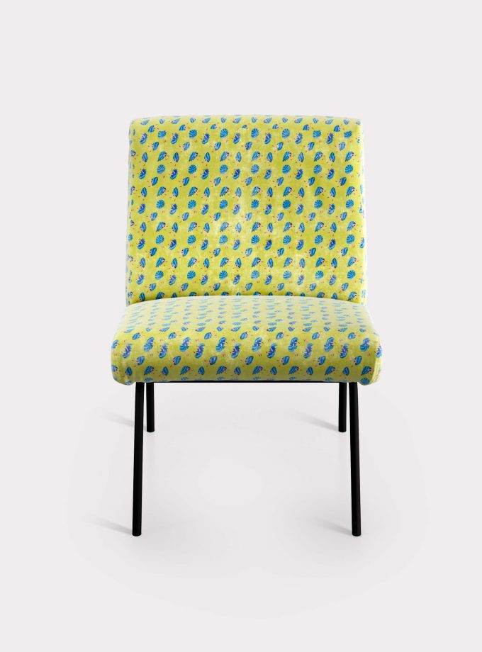 Armchair with "Shells and Legs" pattern loopo milano design F