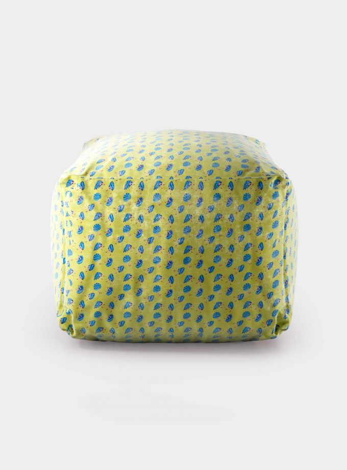 Polystyrene Pouf with "Shells and Legs" pattern loopo milan design F