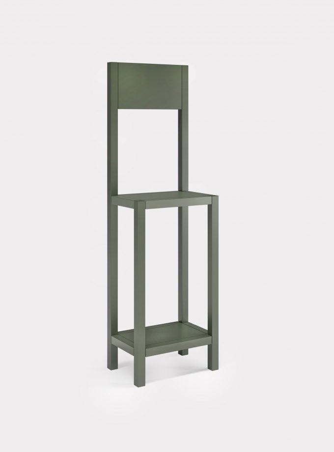 Olive green chair for an unexpected guest