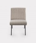 Beige armchair in bouclé fabric loopo milan design F