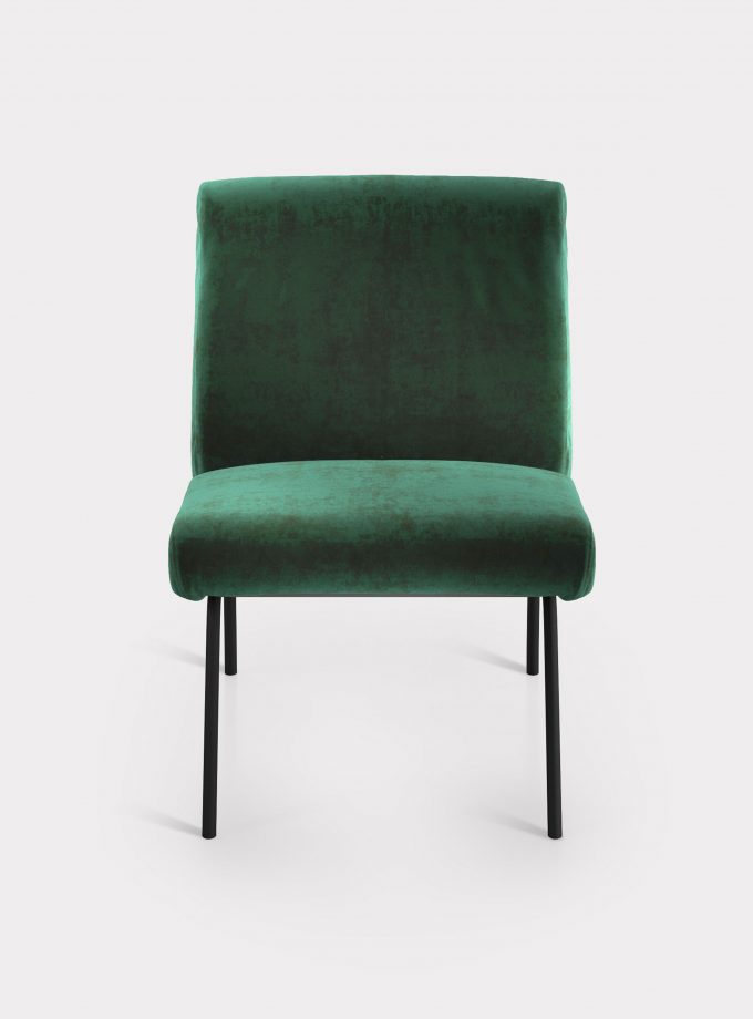 poltrona velluto verde loopo milan design F