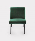 poltrona velluto verde loopo milan design F