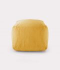 Polystyrene yellow Pouf loopo milan design F