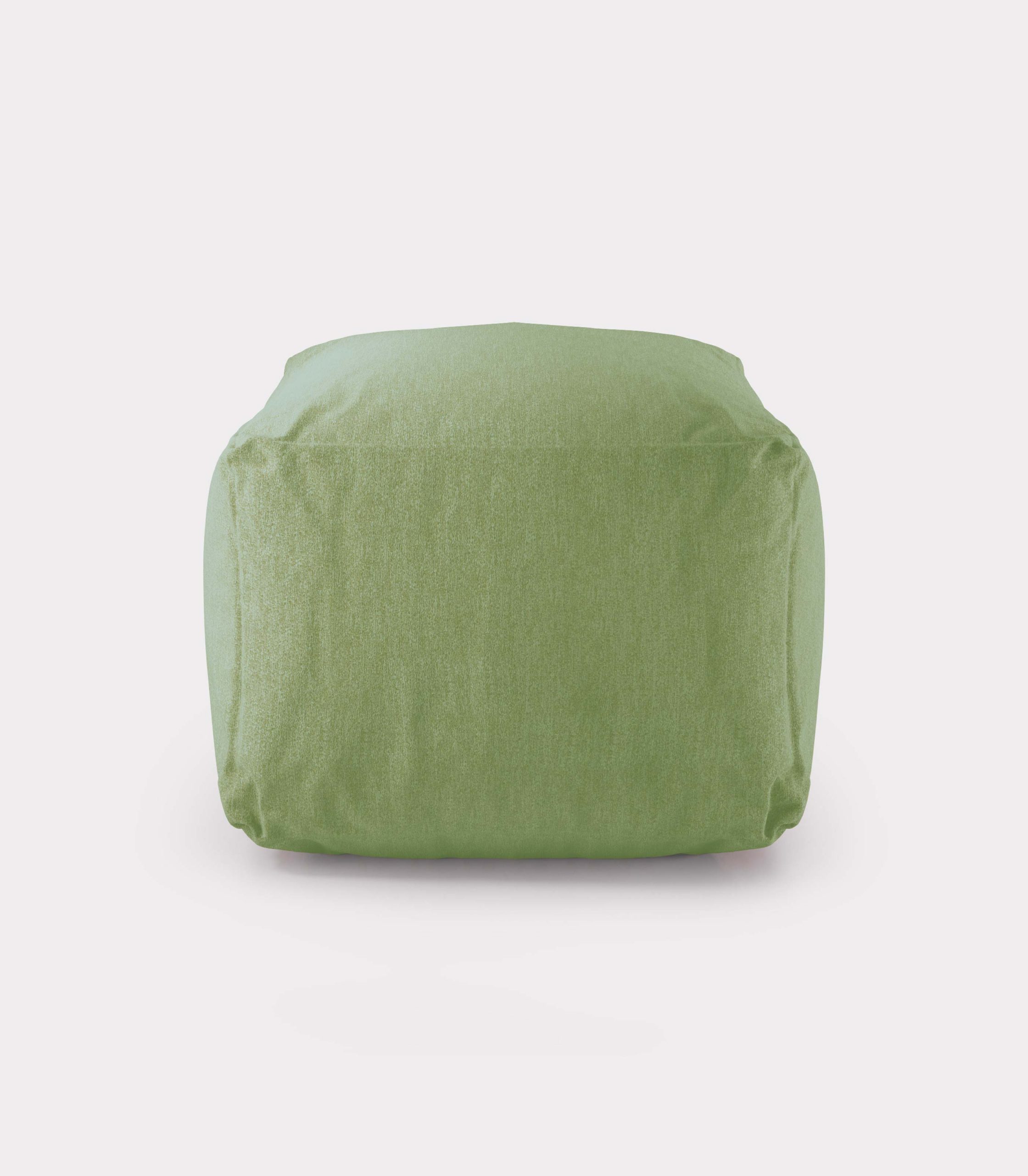 Polystyrene green pouf loopo milan design F